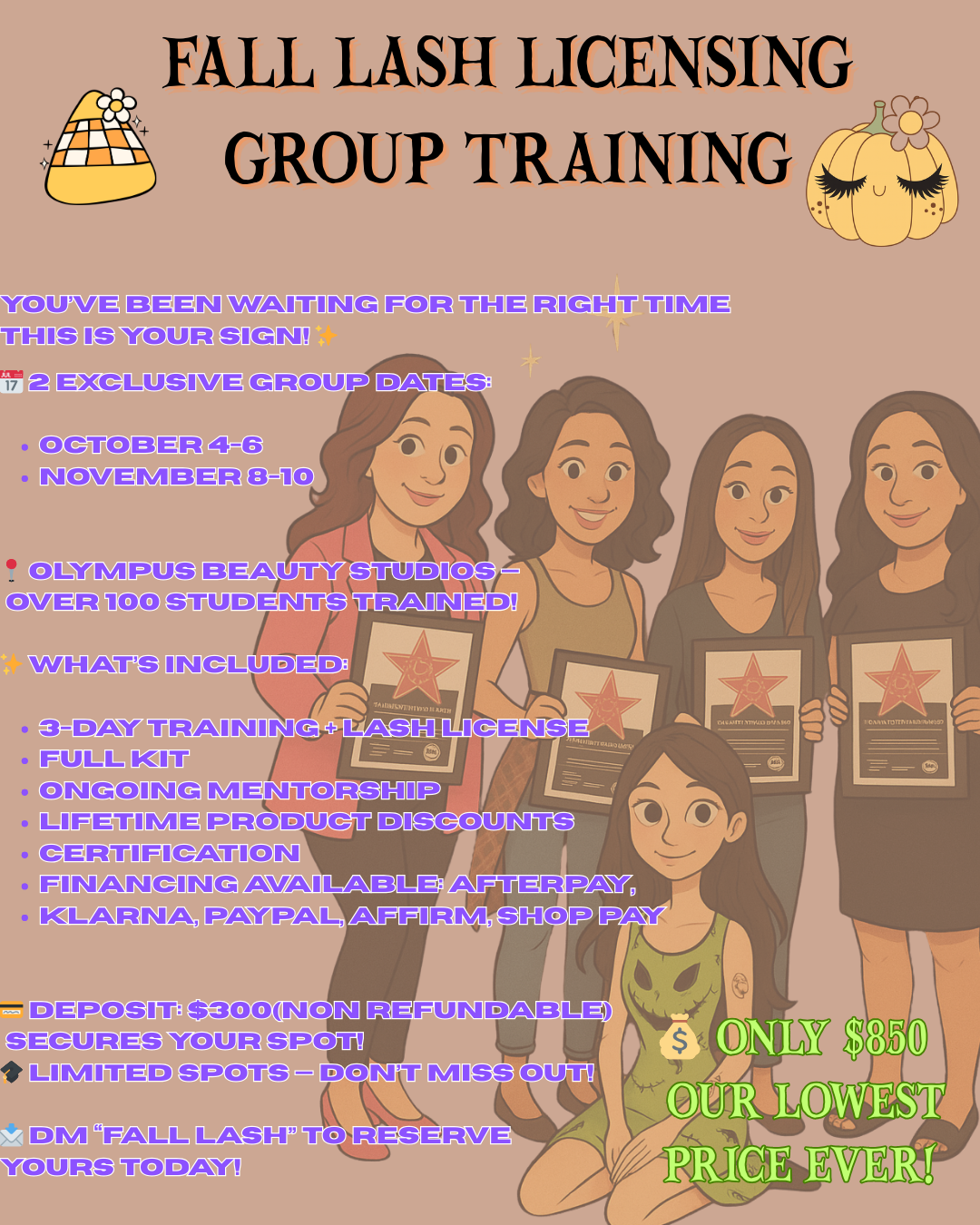 Fall Lash Licensing Training