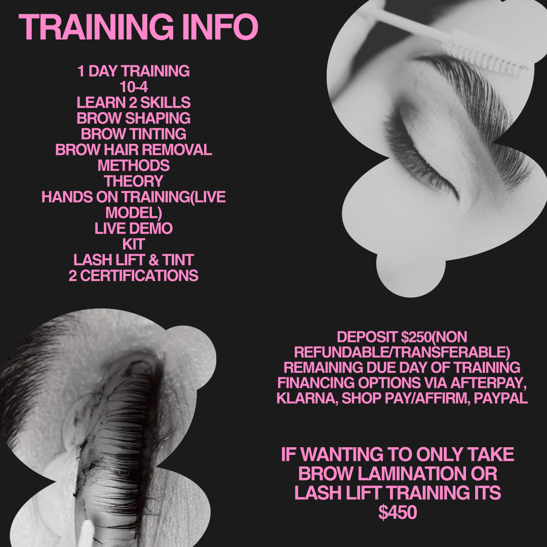 Brow lamination & lash lift & tint training