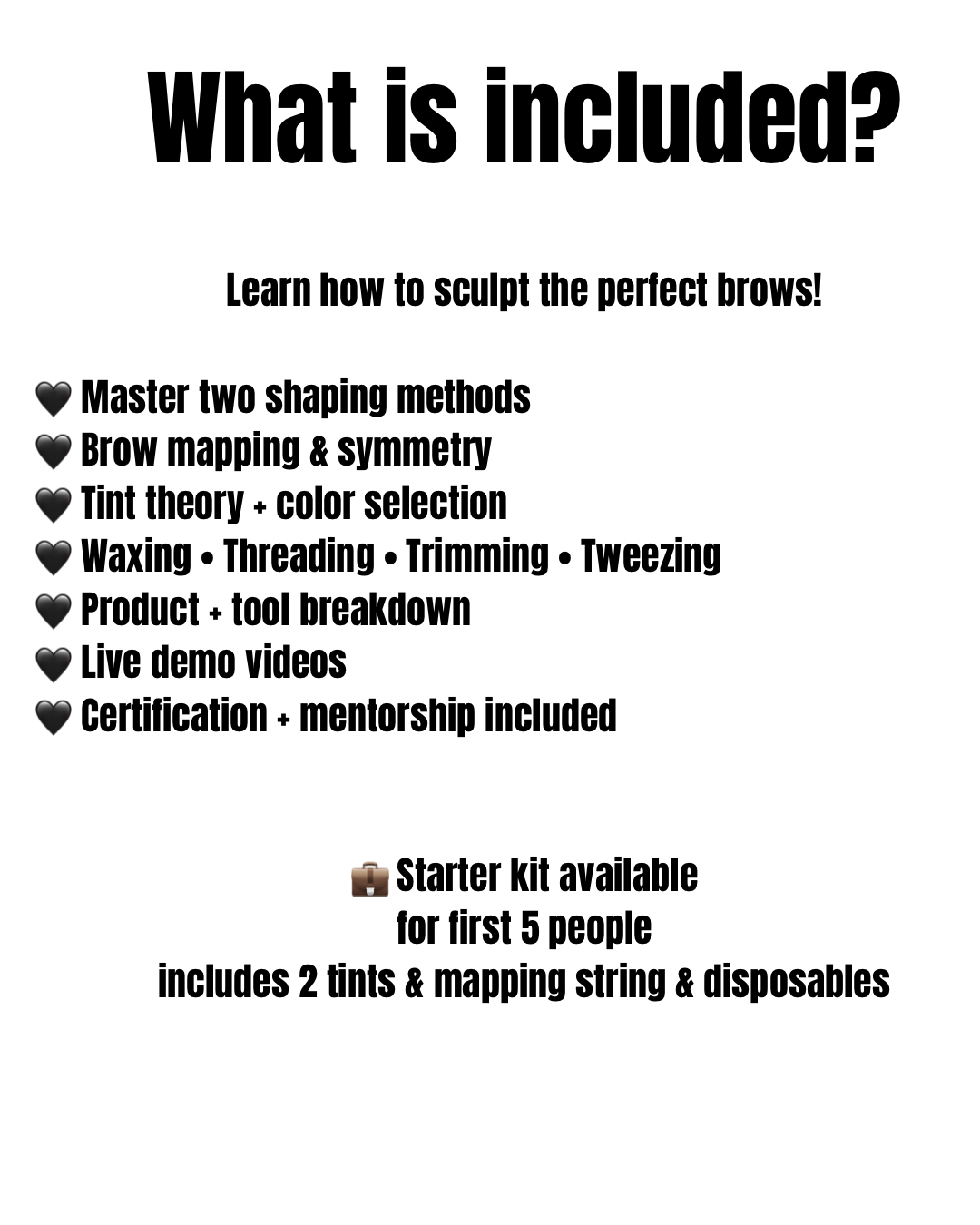 Pre Sale Brow Shaping & Tint Online Training