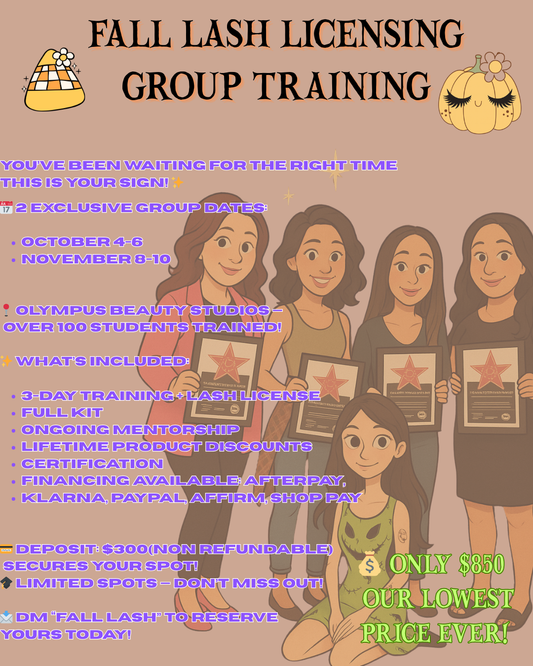 Fall Lash Licensing Training