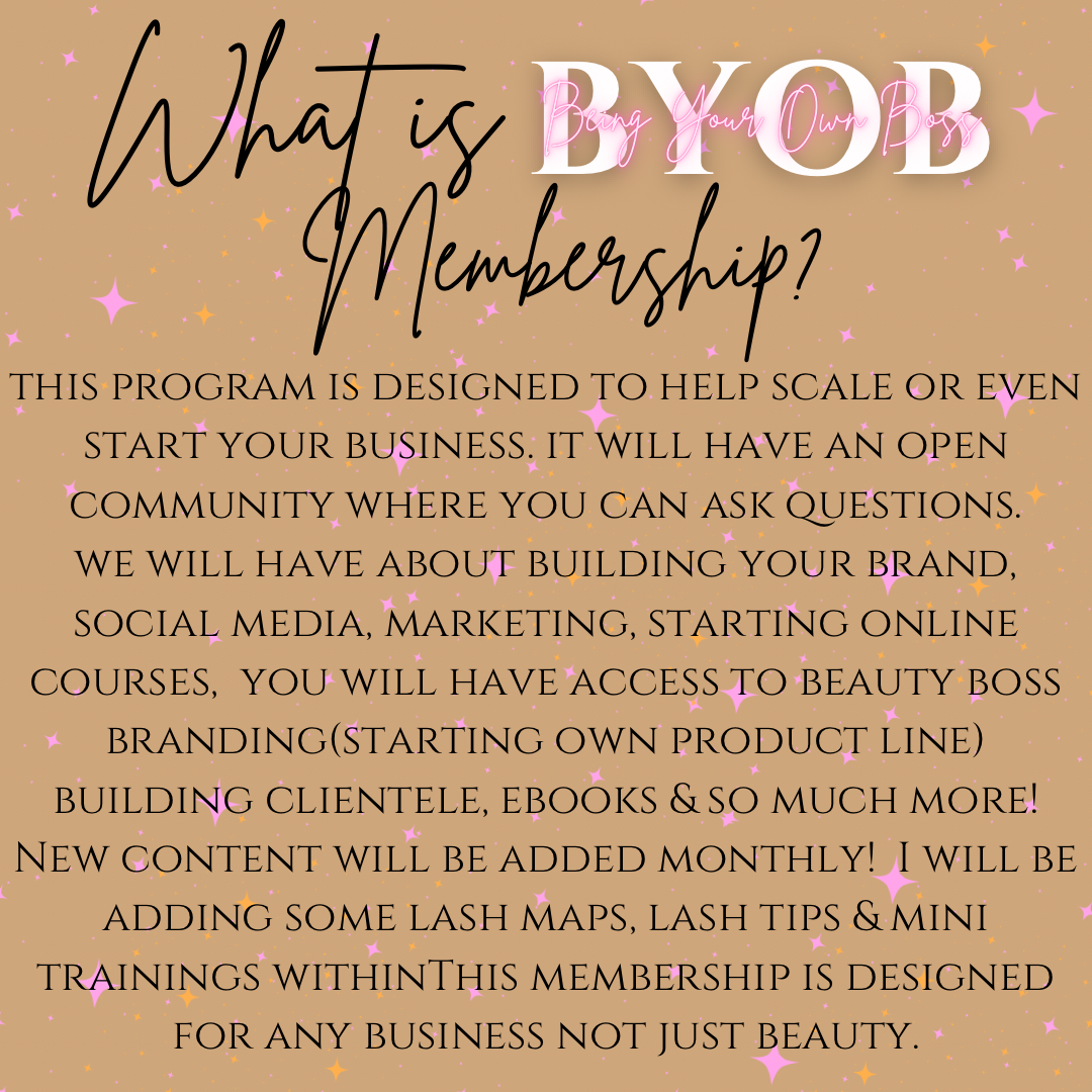 BYOB MEMBERSHIP