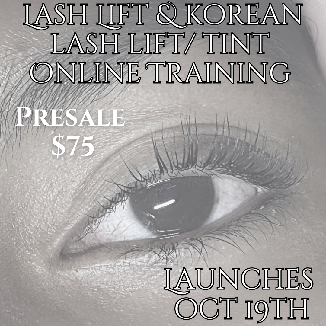 PREORDER Lash Lift & Korean Lash Lift Online Training