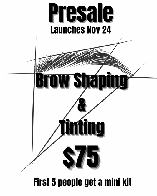 Pre Sale Brow Shaping & Tint Online Training