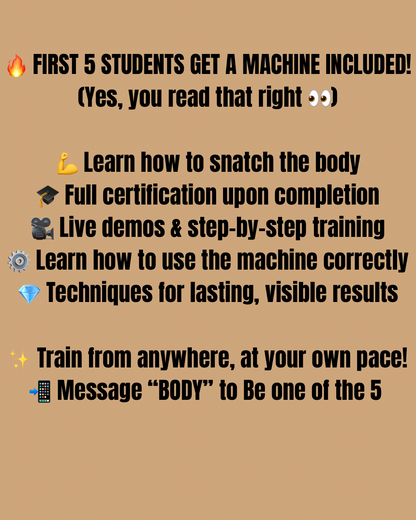 Pre sale Body Contouring Online Training