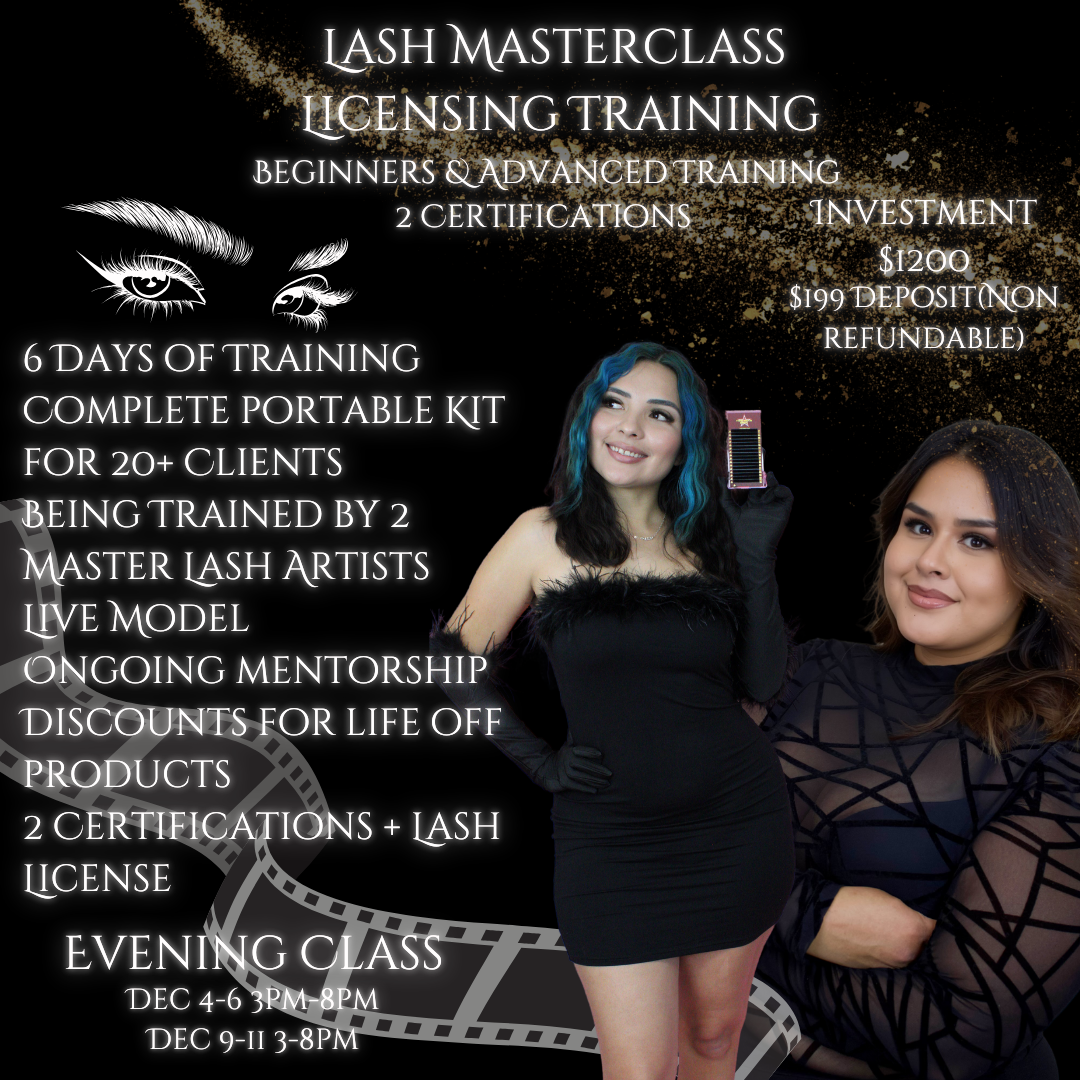 Lash Master Class License Training