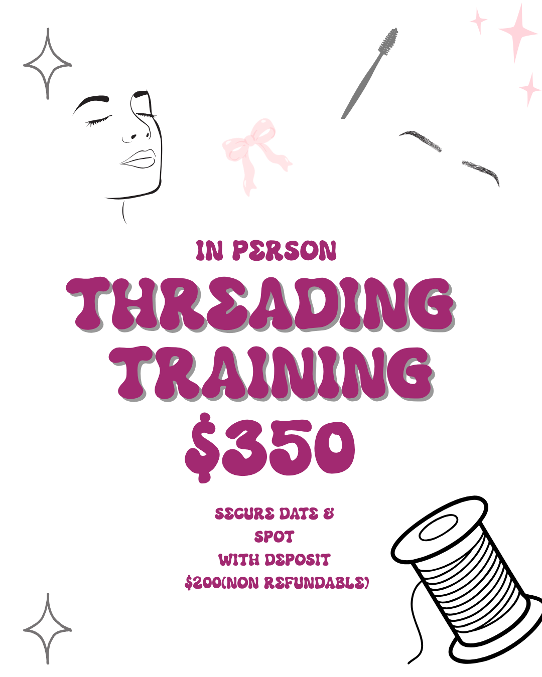 In person Threading Training