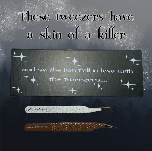 "These tweezers have a skin of a killer"Twilight Inspired Tweezers