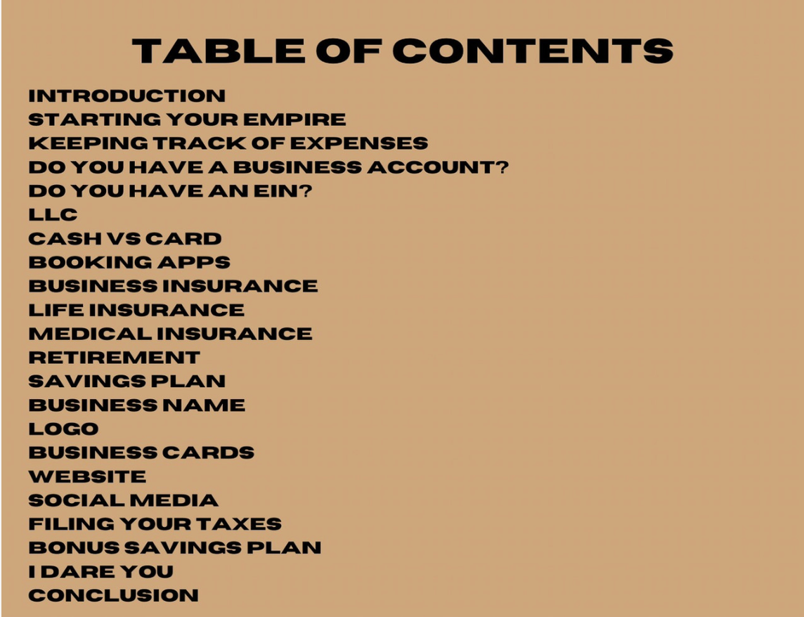 How to start your empire Ebook